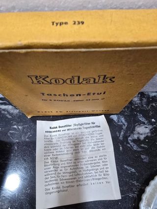 Accesorios fotográficos vintage Schneider & Kodak