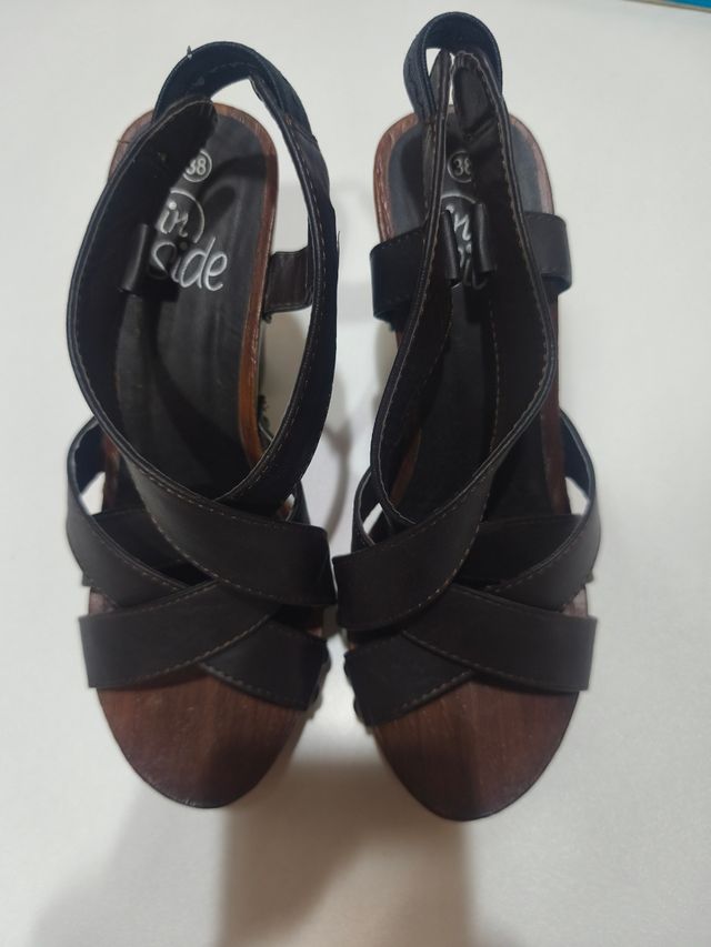 Sandalias tacón Inside 38. Como nuevas