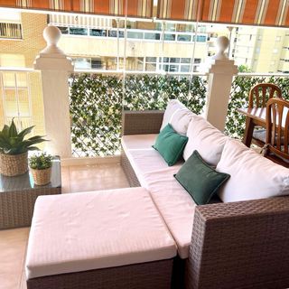 Sofá jardín - ratán beige