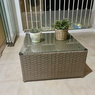 Sofá jardín - ratán beige