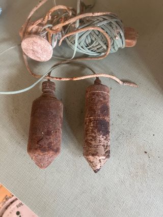 Plomos de carpintero antiguos o de obra