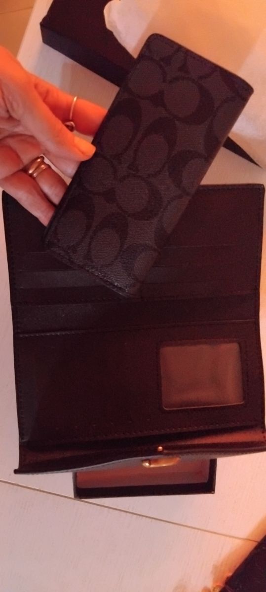 Portafoglio Coach nero