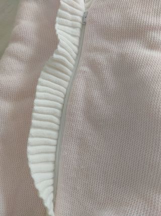 Saco bebé punto rosa