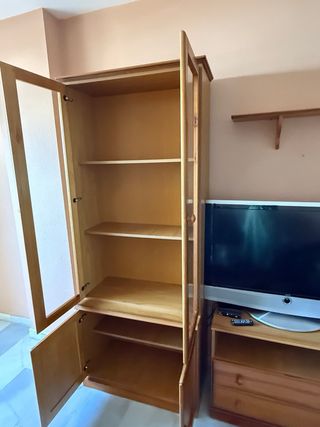 Conjunto mueble salón madera