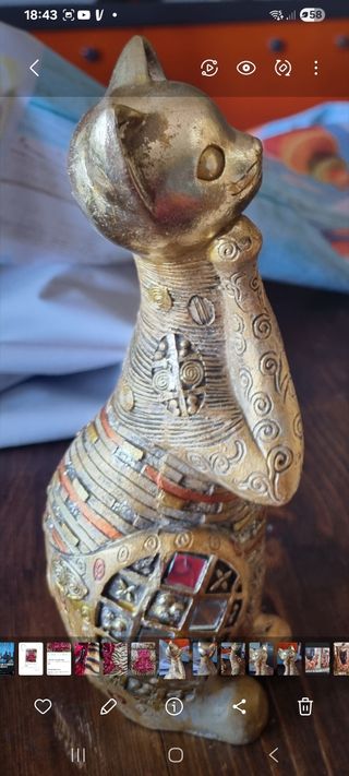 Statua gatto stile orientale