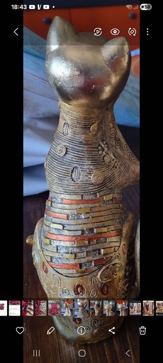 Statua gatto stile orientale