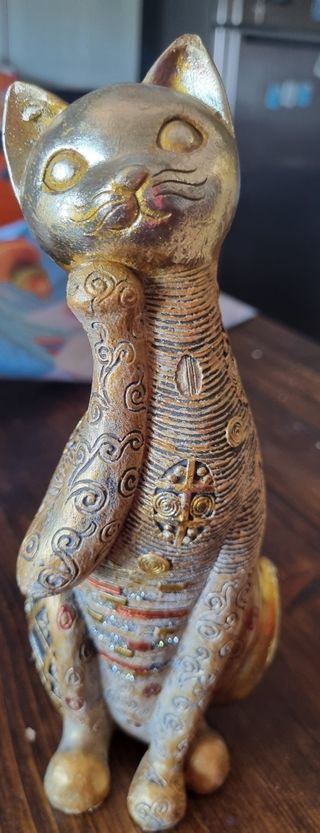 Statua gatto stile orientale