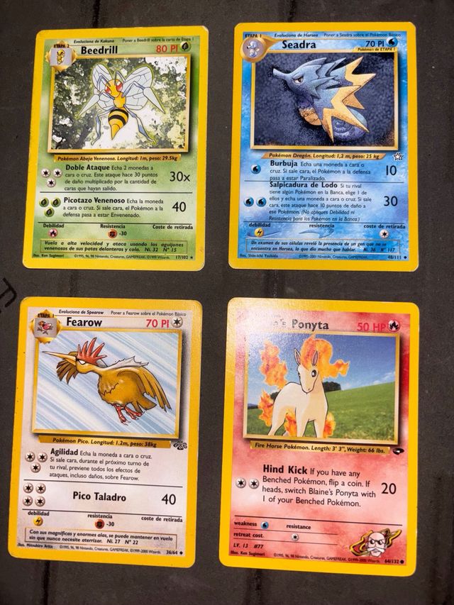 Cartas Pokémon TCG Español y GYM Challengue Lote