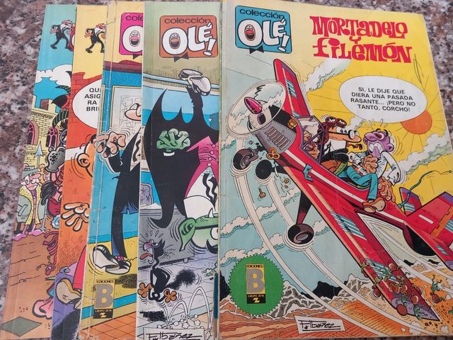Lote 5 cómics Mortadelo y Filemón