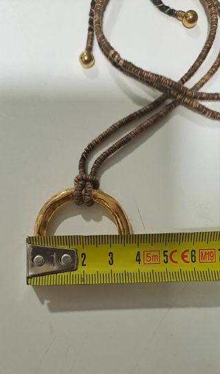 Collar TOUS dorado con cordón