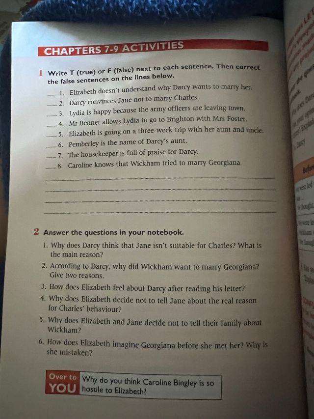 Pride and prejudice B1