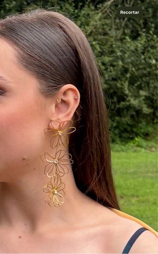Pendientes maxi dorados