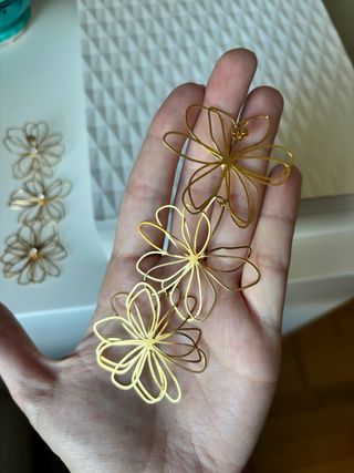 Pendientes maxi dorados