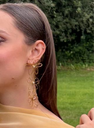 Pendientes maxi dorados
