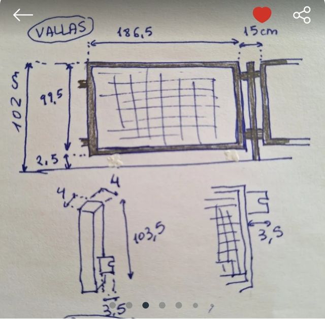 Vallas metálicas jardín/terraza