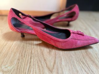 Zapato tacón Massimo Dutti rojo