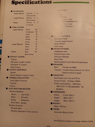 Yamaha Electone BK-5: Órgano electrónico
