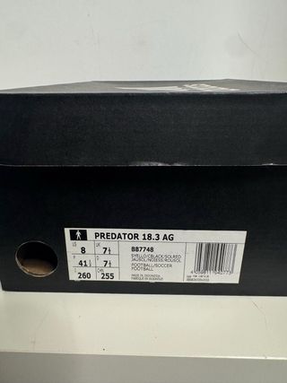 Adidas Predator AG - Botas Fútbol Talla 41