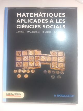 Matemàtiques aplicades a les ciències socials 1...