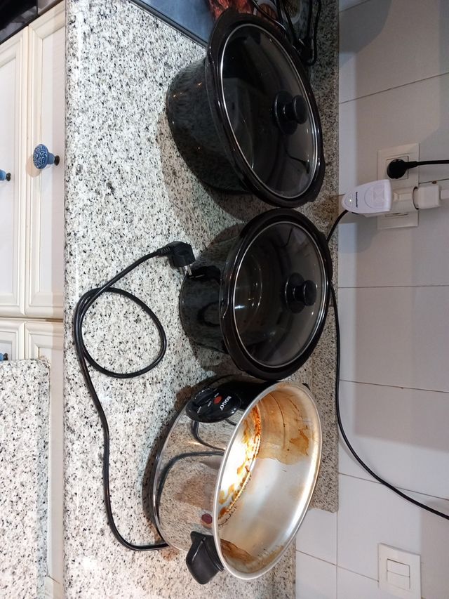 Olla cocción lenta SOGO con 2 cubetas cerámicas 