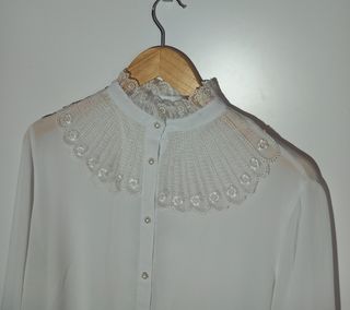Blusa blanca vintage