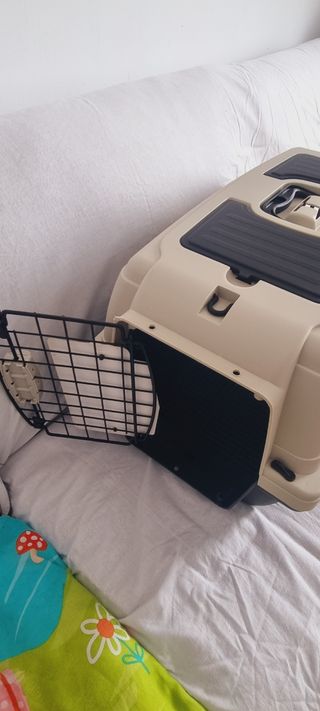 Transportín Perros Deluxe Beige-Gris