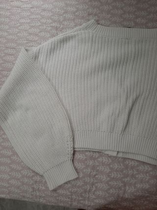 Cárdigan corto H&M blanco