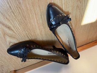 Zapatos Escarlata negros - Tacón bajo de 4,5cm