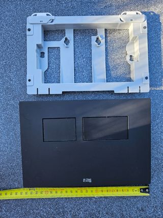 Pulsador Inodoro Roca AC4 matt  - Negro