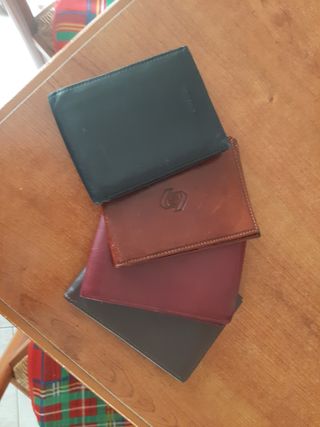 4 Portafogli Pelle - Nuovi