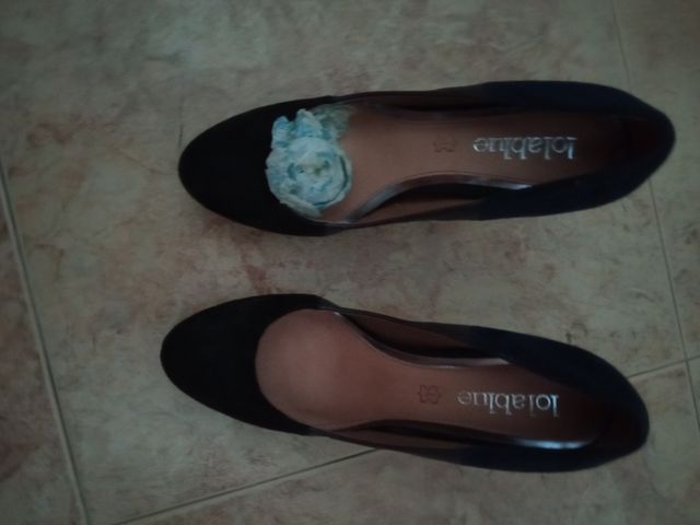 Zapatos salón azul marino 