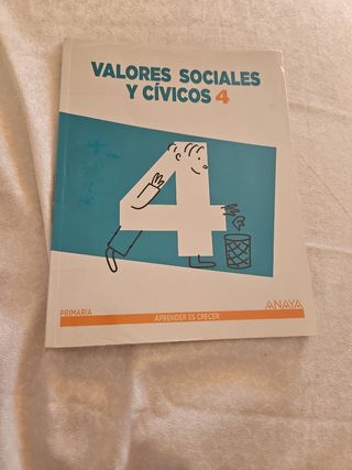 4 Primaria Valores Sociales y Cívicos Anaya