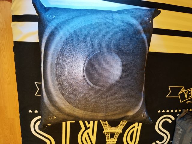 2 Cojines altavoces Woofer 45x45cm