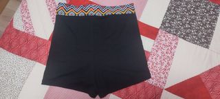 Bikini deportivo negro multicolor