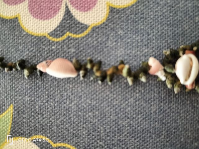 Collar, pulsera ,pendientes  Conchas Mar La Toja 