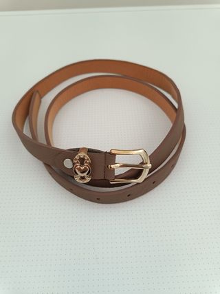 Cintura marrone in pelle