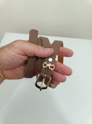 Cintura marrone in pelle