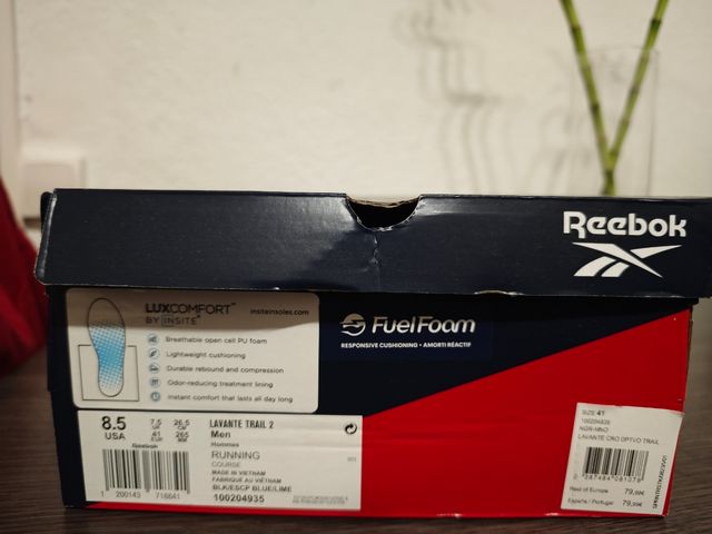 Zapatillas Reebok - Azul y Negro