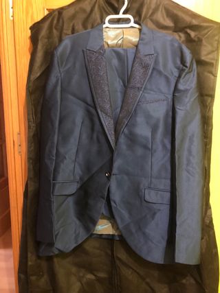 Traje azul hombre - chaqueta, pantalón, chaleco