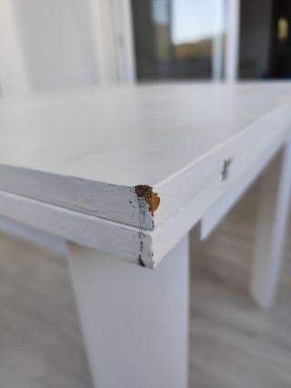 Mesa extensible blanca - madera