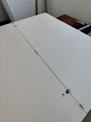 Mesa extensible blanca - madera