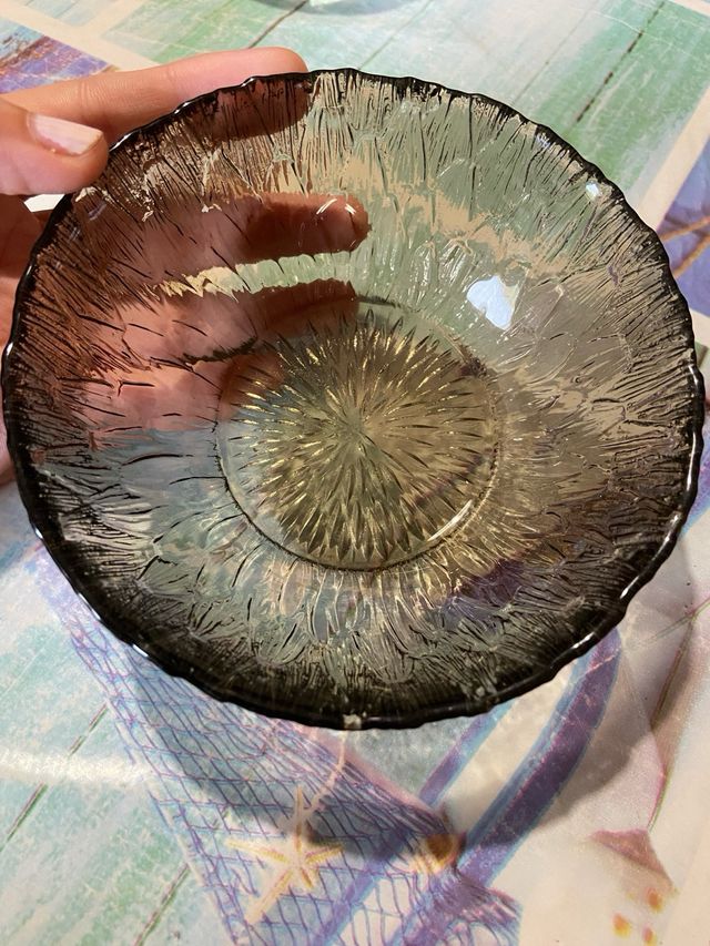 Set 7 coppette vetro 