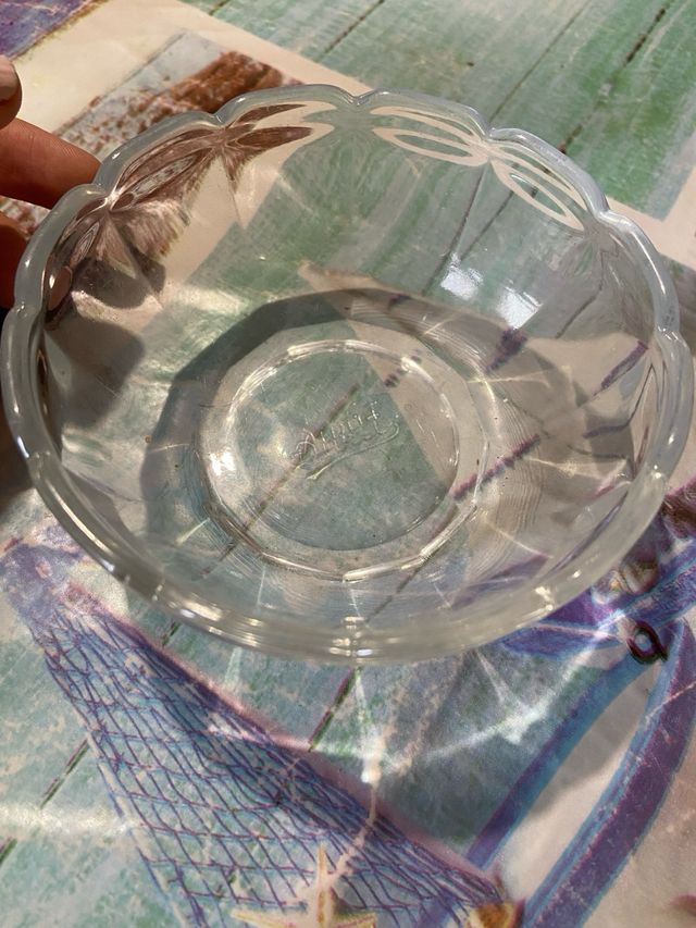 Set 7 coppette vetro 