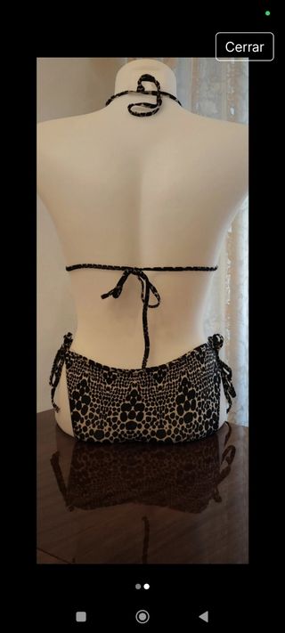 Bikini leopardo beige y negro