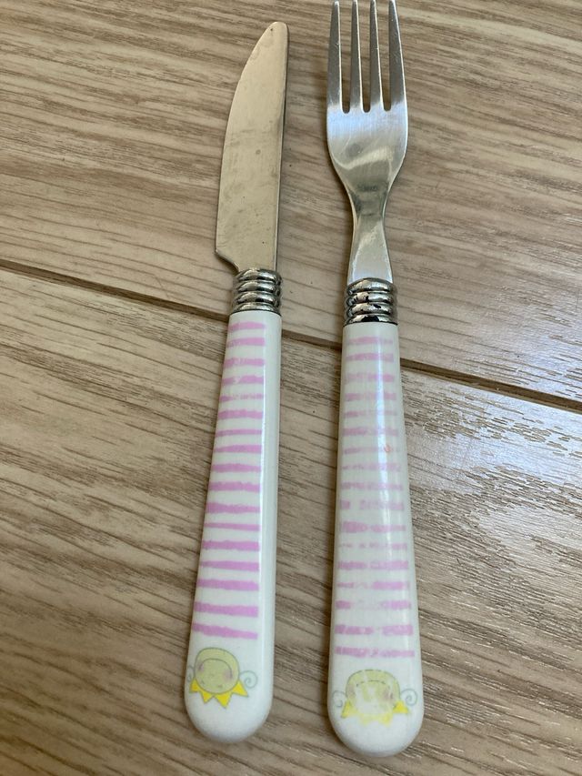 Plato y cubiertos Sia Kids - Niña