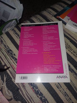 Matemáticas. Opción B 4º ESO - Cuaderno 8