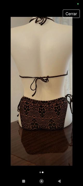 Bikini leopardo - Negro y marrón