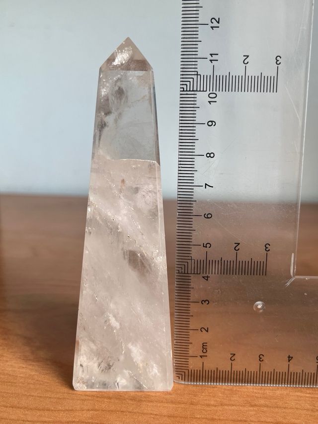 Obelisco de Cuarzo Transparente