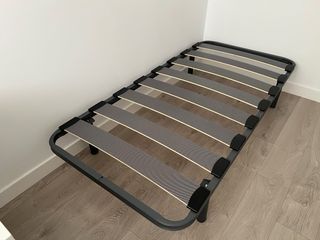 Somier metálico 90x190 - Gris/Negro