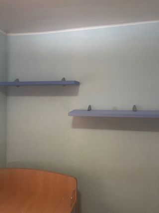 Cama nido infantil y 2 estanterias